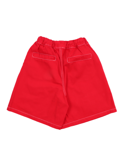 The New Society Kids' Cosmos Bermuda Shorts, Tulip Red - view 2, Tulip Red