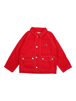 The New Society Kids' Cosmos Canvas Jacket, Tulip Red, Tulip Red