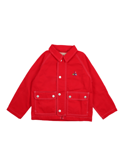 The New Society Kids' Cosmos Canvas Jacket, Tulip Red, Tulip Red