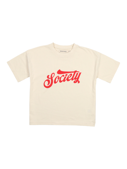 The New Society Kids' Tilo T-Shirt, Ecru, Ecru