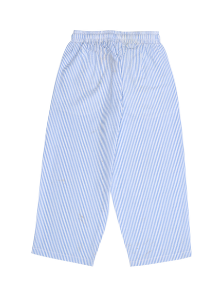 The New Society Kids' Almond Trousers, Vista Blue Stripes - view 2, Vista Blue Stripes