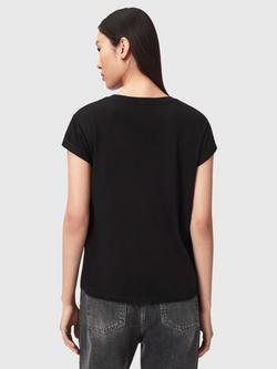 AllSaints Crystal Anna Floral T-Shirt, Black/White - view 2, Black/White
