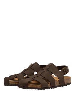 Oliver Sweeney Astogra Leather Fisherman Sandals, Brown - view 2, Brown