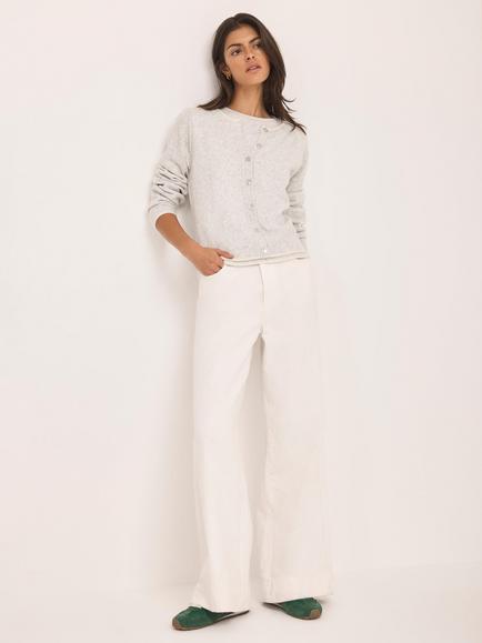 Mint Velvet Wool Blend Knit Cardigan, Grey