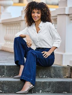 Sosandar Textured Floral Sheer Shirt, White, White