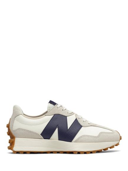 New Balance 327 Retro Running Trainers, Moonbeam/Outerspace, Moonbeam/Outerspace