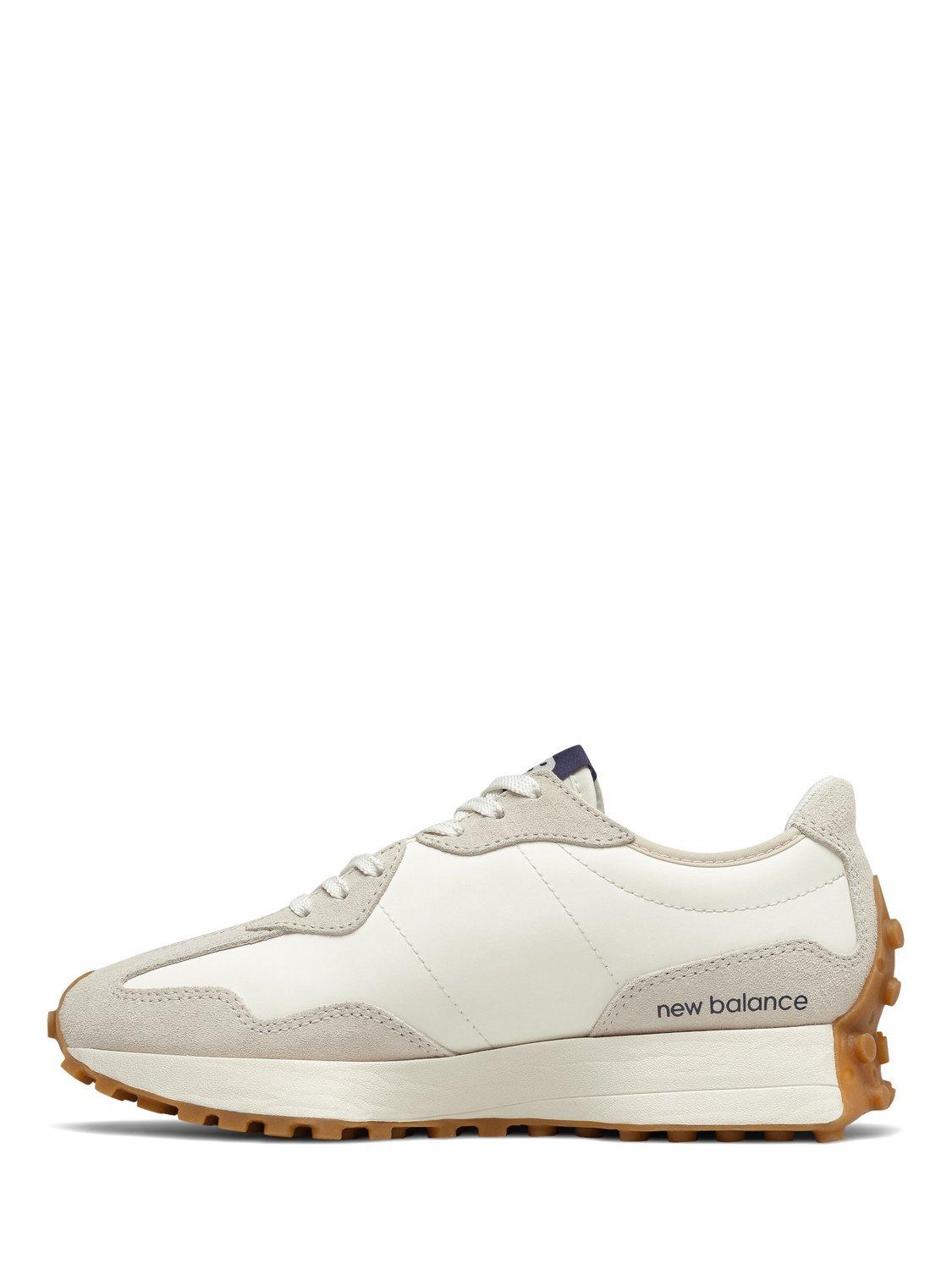 Product image 2 of 4, which shows New Balance 327 Retro Running Trainers, Moonbeam/Outerspace, 4