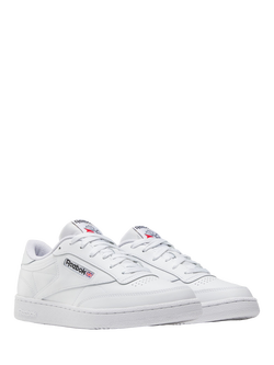 Reebok Club C 85 Lace Up Trainers, White - view 2, White