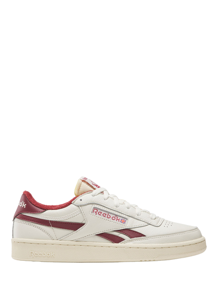 Reebok Club C Revenge Vintage Lace Up Trainers, Chalk/Burgundy, Chalk/Burgundy