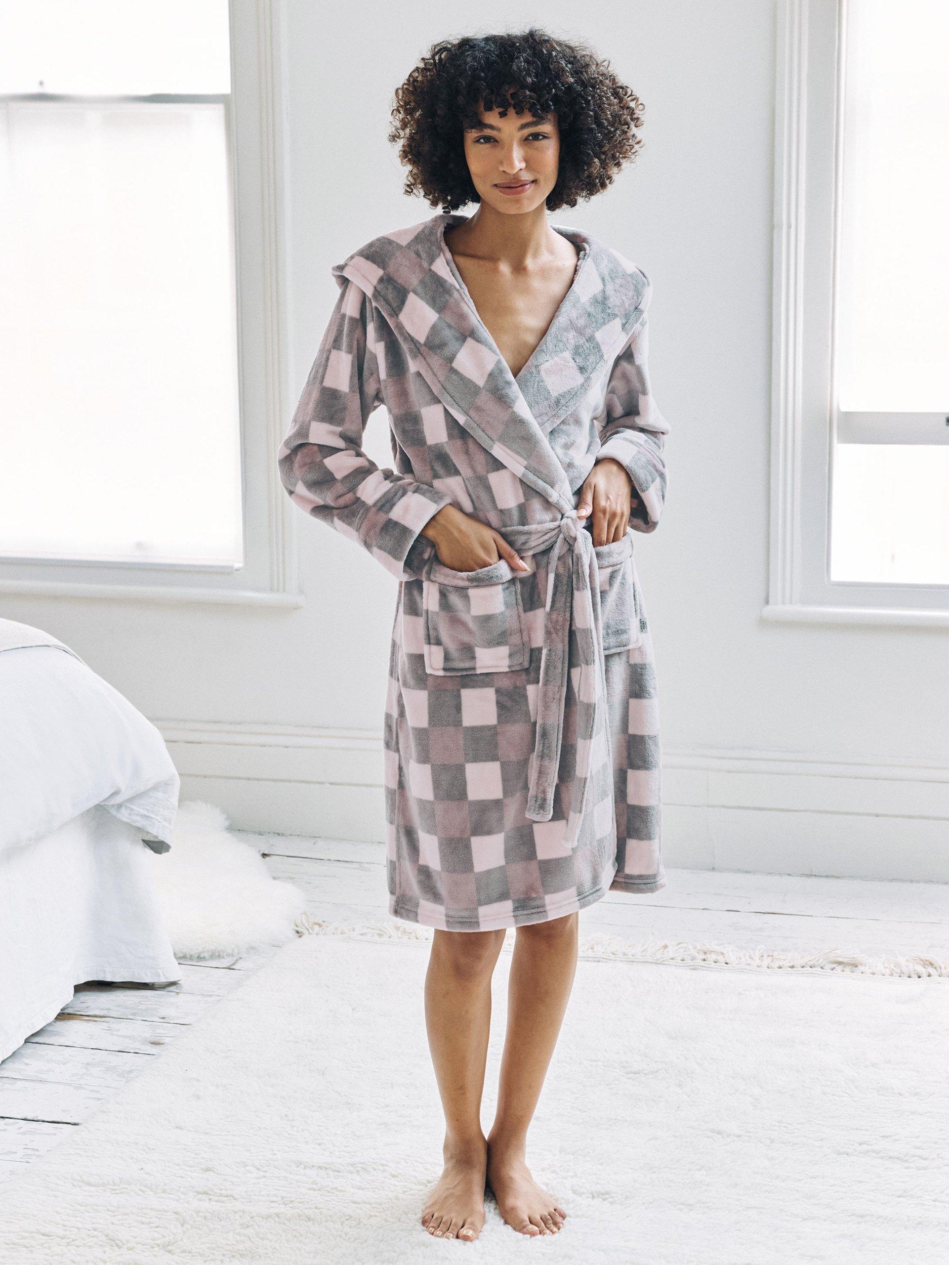 chinese dress ladies ADR Women's Warm Fleece Nightgown, Oversized Hoodie, Long Hooded Sweatshirt  Robe  Alexander Del Rossa, a Mystic Clothing brand