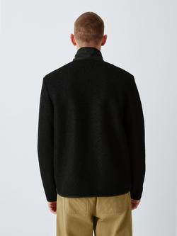 Kin Stand Collar Borg Jacket, Black - view 2, Black