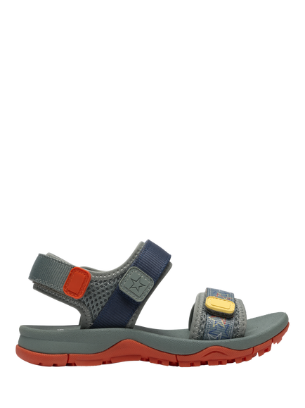 Clarks Kids' Wharf Tide K Sandals, Green/Multi, Green/Multi