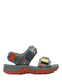 Clarks Baby Wharf Tide T First Sandals, Green/Multi, Green/Multi