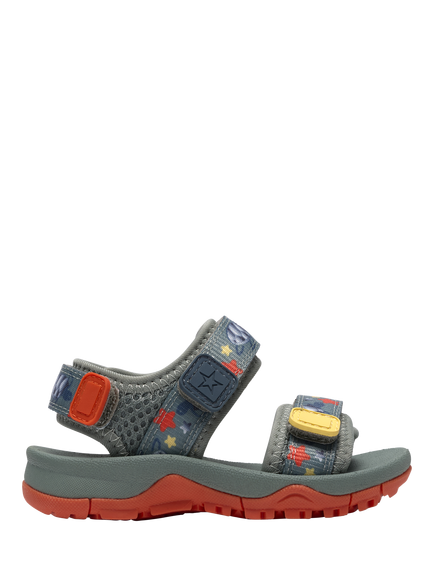 Clarks Baby Wharf Tide T First Sandals, Green/Multi, Green/Multi