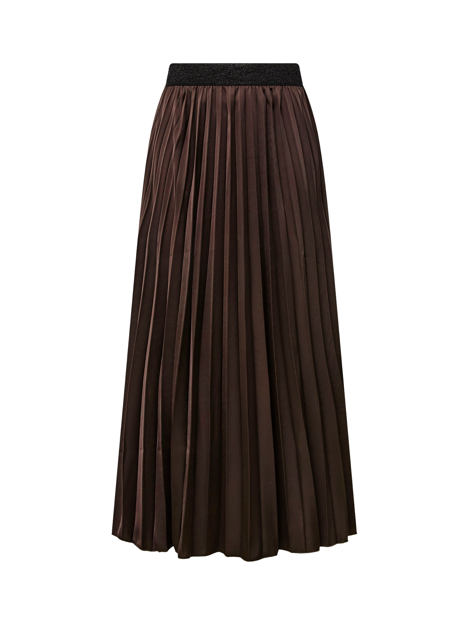 Product image 5 of 5, which shows James Lakeland Pleated Maxi Skirt, Brown, 8