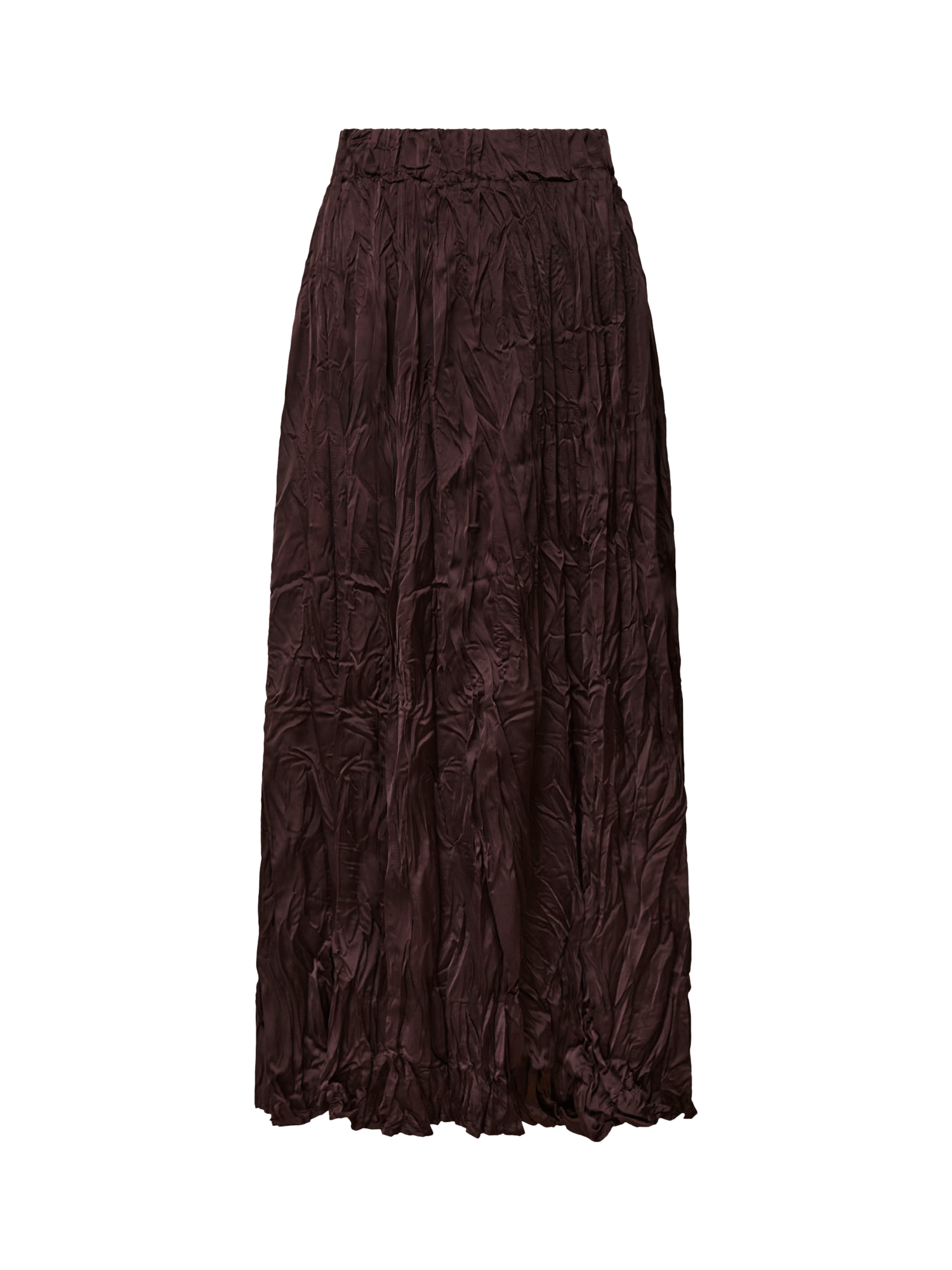 Product image 5 of 5, which shows James Lakeland Crinkle Maxi Skirt, Brown, 8