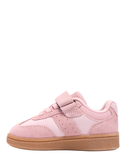 Clarks Baby Cypress Step T Suede Trainers, Light Pink - view 2, Light Pink