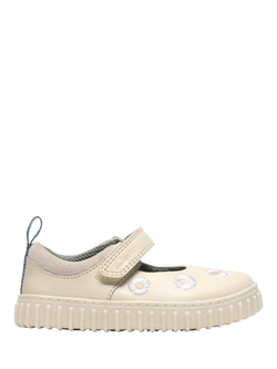 Clarks Kids' Cove Flower T Mary Jane Shoes, Cream, Cream