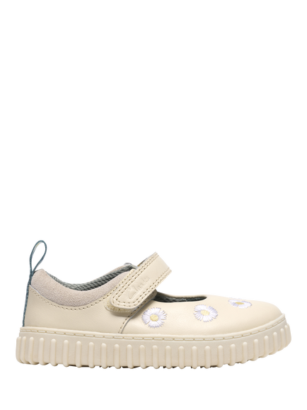 Clarks Kids' Cove Flower T Mary Jane Shoes, Cream, Cream
