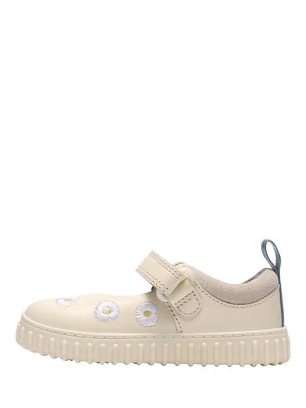 Clarks Kids' Cove Flower T Mary Jane Shoes, Cream - view 2, Cream
