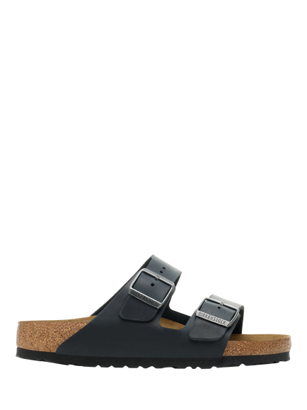 Birkenstock Arizona Oiled Leather Footbed Sandals, Black, Black