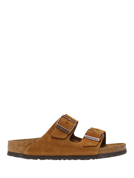 Birkenstock Arizona Suede Footbed Sandals, Mink, Mink