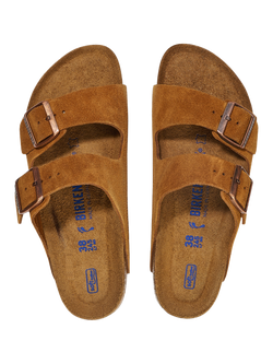 Birkenstock Arizona Suede Sandals, Mink - view 2, Mink