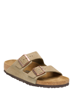 Birkenstock Arizona Suede Sandals, Taupe - view 2, Taupe