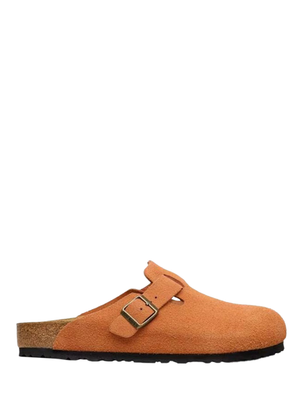 Birkenstock Boston Suede Soft Footbed Clogs, Rust, Rust