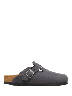 Birkenstock Boston Suede Clogs, Charcoal, Charcoal