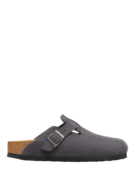 Birkenstock Boston Suede Clogs, Charcoal, Charcoal