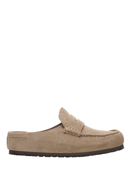 Birkenstock Naples Wrapped  Suede Sandals, Taupe, Taupe