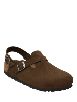 Birkenstock Tokio Suede Clogs, Chocolate - view 2, Chocolate