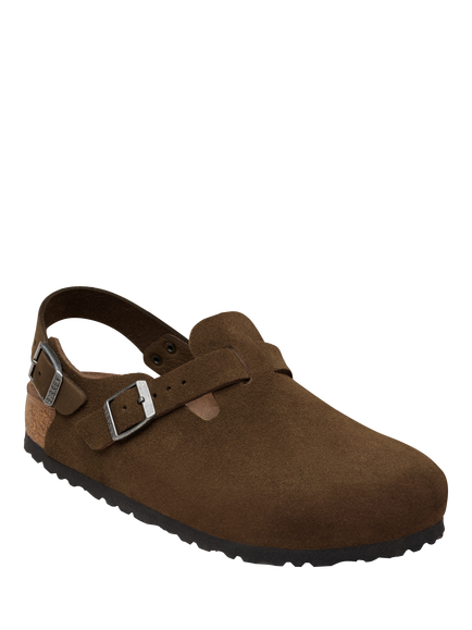Birkenstock Tokio Suede Clogs, Chocolate - view 2, Chocolate