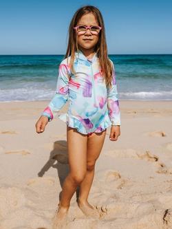 Toastie Kids' UV SPF 50+ Long Sleeve Swimsuit, Pastelpot - view 2, Pastelpot