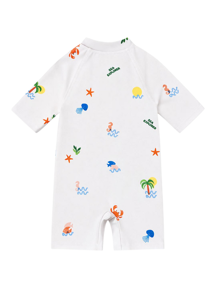 Toastie Baby UV SPF 50+ Protection Long Sleeve Swimsuit, Sea Explorer - view 2, Sea Explorer