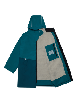 Toastie Kids' Waterproof Hooded Changing Robe, Teal - view 2, Teal
