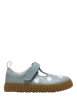 Clarks Kids' Cove Spring T Mary Jane Shoes, Green, Green