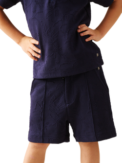 Angel & Rocket Kids' Jacquard Shorts, Navy, Navy