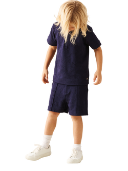 Angel & Rocket Kids' Jacquard Shorts, Navy - view 2, Navy