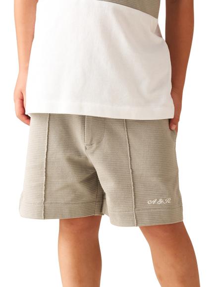 Angel & Rocket Kids' Jersey Ottoman Short, Grey, Grey