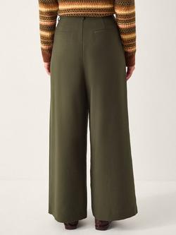 Monsoon Esther Pleated Trousers, Khaki - view 2, Khaki
