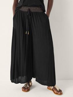 Monsoon Billie Beach Trousers, Black, Black