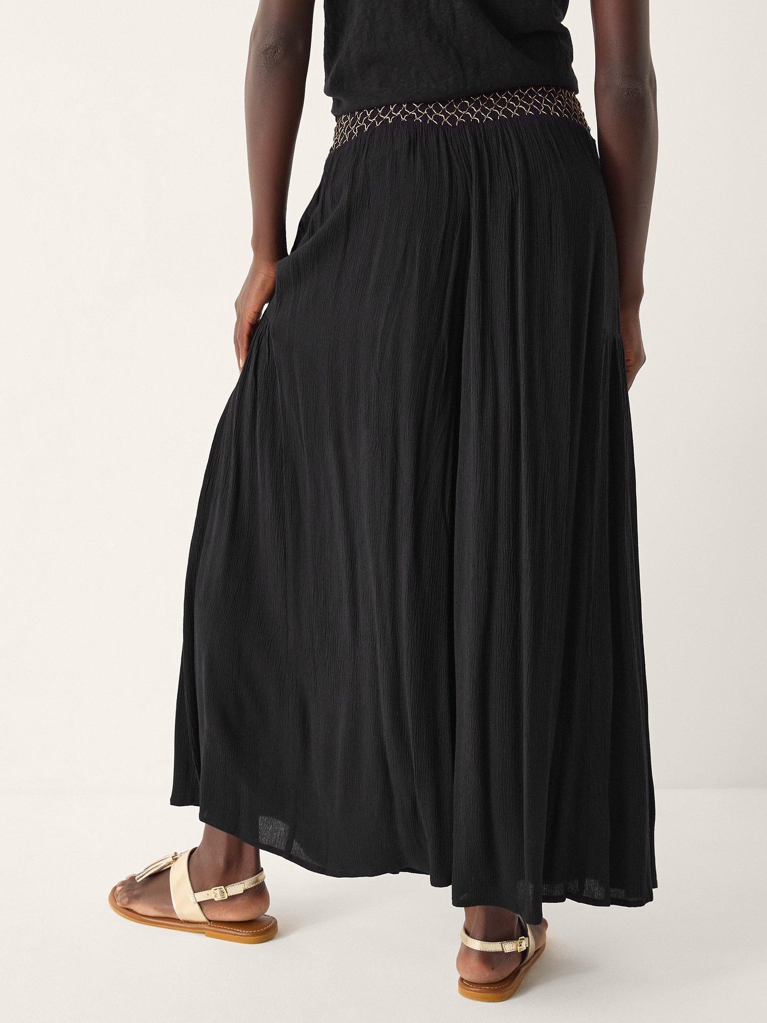 Product image 2 of 5, which shows Monsoon Billie Beach Trousers, Black, S