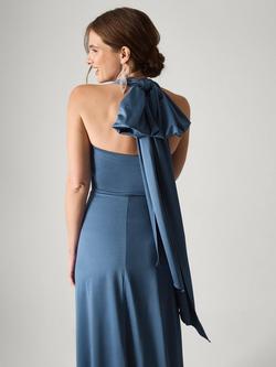 Monsoon Thea Multiway Bridesmaid Dress - view 2, Petrol