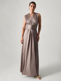 Monsoon Thea Multiway Bridesmaid Dress, Mink