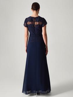 Monsoon Monike Lace Bridesmaid Dress - view 2, Navy