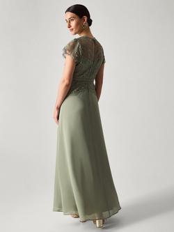 Monsoon Monica Lace Bridesmaid Dress - view 2, Pale Green