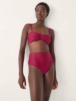 Monsoon Mia Bandeau Bikini Top, Burgundy, Burgundy