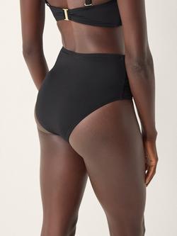 Monsoon Cindy High Waist Bikini Bottoms, Black - view 2, Black